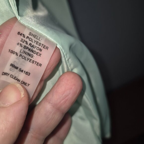 Calvin Klein Light Green Blazer (8) - Picture 5 of 6